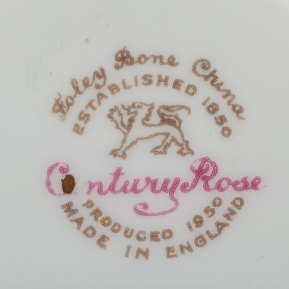 Foley Teacup and Saucer Century Rose Pink Vintage - Picture 7 of 10